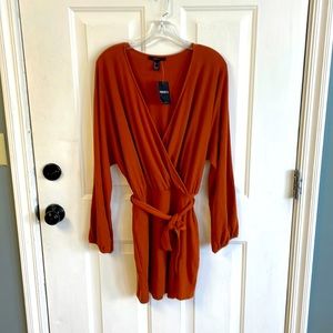 Forever21 burnt orange dress. New with tags!! Never worn!